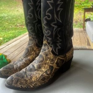 Rare Dan Post Rattlesnake Boots